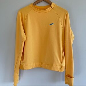 Brooks Women's Notch Thermal Long Sleeve Top Orange Coral Size XL